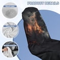thumbnail image 5 of FOR U DESIGNS Wolf Forest Flame Print Car Seat Towel Covers for Dog Pet Washable Car Towel Cover with Storage Bag Absorbent Microfiber Towel for Workout Outdoor Sport Activities, 5 of 7