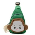 thumbnail image 2 of Cute Monkey Style Juvenile Messenger Bag, Small Shoulder Bag, Soft Fabric Material, Fun Design, For Youngster, Academy Use, Portable Storage, Playful Aesthetic, Lightweight Construction, Akmoler, 2 of 9