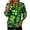 #259-Multicolor, variant on Craaazy Women's Green Spirit Shamrock Zipper Crewneck Long Sleeve St Patricks Day Sweatshirts Gifts