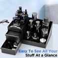 thumbnail image 4 of Hoosue Countertop Cologne Stand Shelves, Perfume Organizer, Perfume Rack, Dresser Organizer, (Black, White), 4 of 8