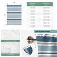 thumbnail image 6 of Blue Grey Striped Tie Up Curtains for Windows, Balloon Window Shades, Farmhouse Stripes Modern Abstract Art Kitchen Window Treatments Roll Up Curtain for Basement/Nursery 52"x45", 6 of 8