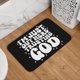 thumbnail image 5 of Estoy aquí afuera confiando en Dios 1 alfombra de baño súper suave antideslizante para baño, cocina, dormitorio, hogar, alfombra de piso, 15,75 x 23,62 pulgadas, 5 of 6
