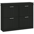 thumbnail image 1 of HOMCOM Narrow Shoe Cabinet for Entryway with Flip Drawers Adjustable Shelf, 1 of 10