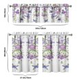thumbnail image 6 of Kitchen Curtains 36 Inch Short - 3 Panel Set with Colorful Butterfly Floral Pattern, Rod Pocket Window Curtain, 100% Polyester for Butterfly Lovers, Farmhouse, Kitchen, Bedroom, Easy Wash, 6 of 6