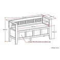 thumbnail image 5 of Atlin Designs Entryway Storage Bench in White, 5 of 5