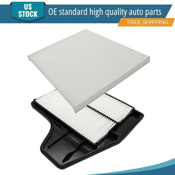 YXPCARS 2PCS Engine and Cabin Air Filter Kit for 2013 - 2017 2018 Nissan Altima 2.5L, New Air Filter Replacement (CA11450 CF11776)