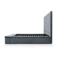 thumbnail image 5 of Pemberly Row Contemporary Velvet Upholstered Platform Queen Bed in Gray, 5 of 10
