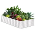thumbnail image 3 of BeesClover Galvanized Raised Garden Bed, Large Outdoor Planter Box with Open Base & Safety Edge, Rustproof Steel for Vegetables, Flowers, Herbs, 3 of 9