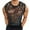 Black, variant on Men's Mesh Tank Top, Breathable Sleeveless Summer Casual Vest with Fishnet Design, Loose Fit Gym Workout Streetwear for Everyday Comfort