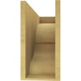 thumbnail image 4 of 8"W x 24"D x 16"H Classic Asheboro Rough Cedar Woodgrain TimberThane Corbel, Primed Tan, 4 of 6