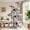 Gray, variant on Amolife 82" Multi-Level Large Cat Tree Tower with Hiding Condos, Plush Basket and Scratching Posts, Heavy Duty, Leopard Print
