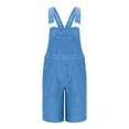 thumbnail image 7 of Jeans for Men Denim Overalls Button Front Jumpsuit Bib Pants Durable Jeans Stretch Casual Relaxed Fit Outdoor Denim Pants, 7 of 7