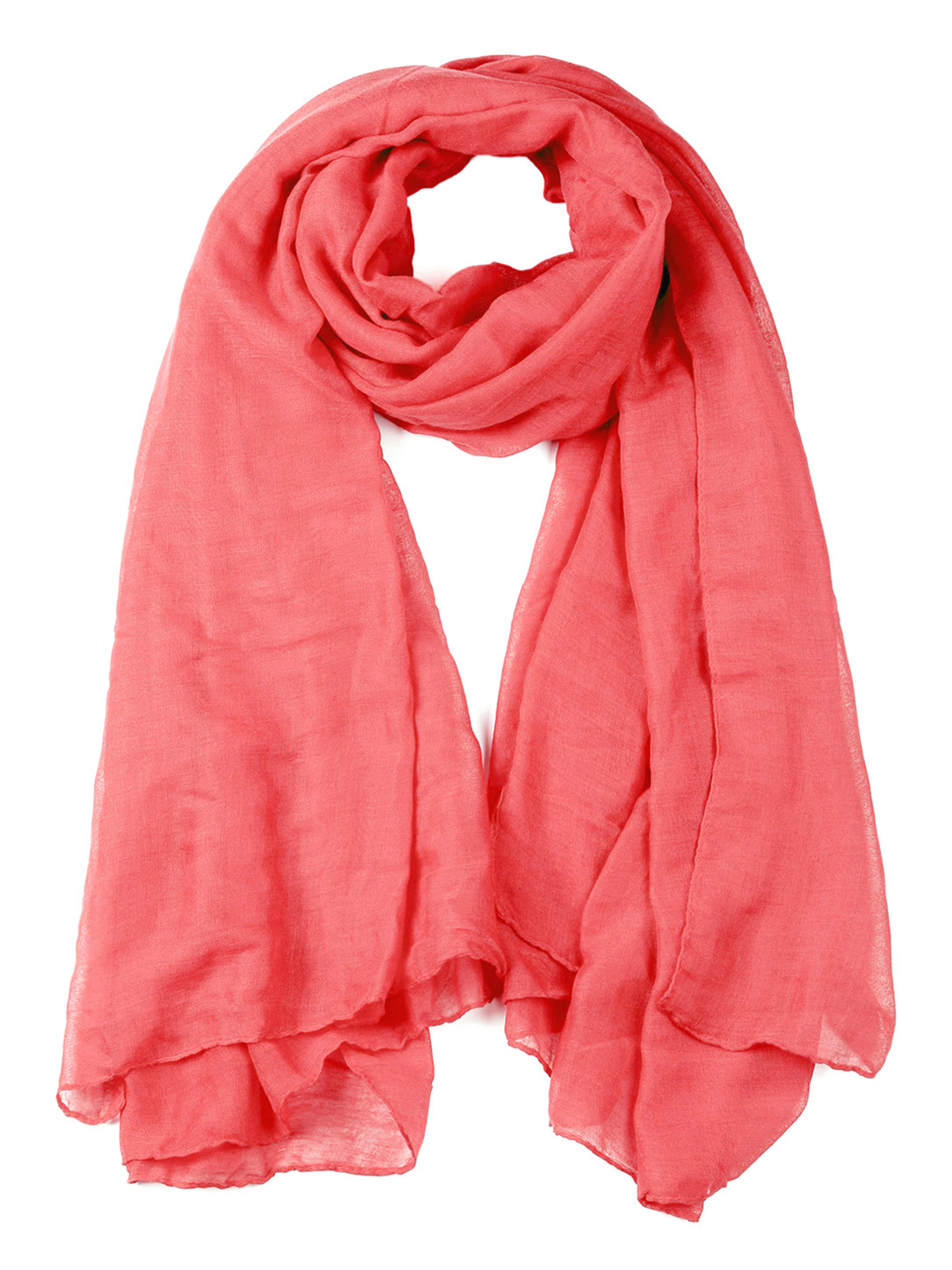 Unique Bargains Long Lightweight Large Solid Color Scarf for Women