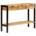 thumbnail image 4 of vidaXL Sideboard with 3 Drawers 43.3"x13.8"x29.5" Solid Mango Wood, 4 of 9