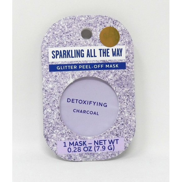 Sparkling All The Way Glitter Peel-Off Detoxifying Charcoal Mask 0.28 Ounce
