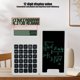 thumbnail image 4 of Calculadora de escritura a mano plegable con pantalla de 12 dígitos y escritura fina para niños, tablero de dibujo, calculadora, calculadora contadora, 4 of 8