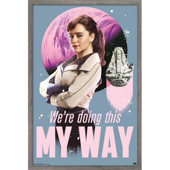 Star Wars: Solo - Qi'Ra Wall Poster, 14.725" x 22.375", Framed