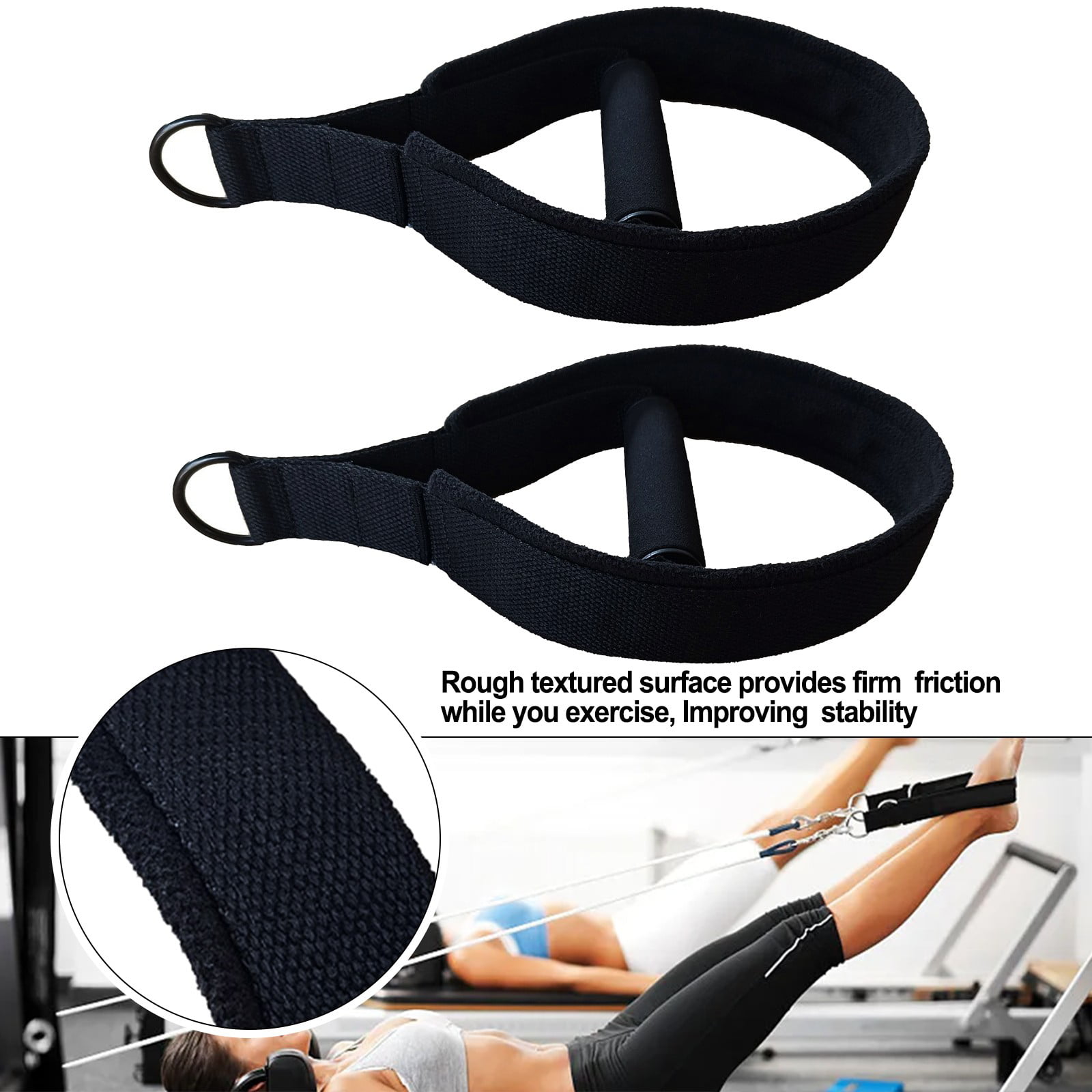 Pilates Reformer Replacement Straps - Double Loop – GripperzSocks