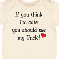 thumbnail image 4 of Inktastic Cute Uncle Boys or Girls Baby Bodysuit, 4 of 5