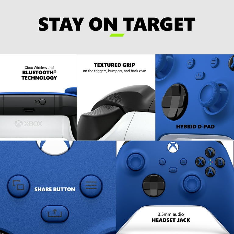 Microsoft Xbox Wireless Controller - Shock Blue – for Xbox