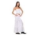 thumbnail image 4 of Forever 21 Women’s Lace Maxi Skirt with Tiered Hem Mid Rise Fit Elegant Casual Style, XS-XL, 4 of 6
