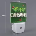 thumbnail image 2 of Pofeuu Merry Christmas Print Night Lights Plug into Wall with Dusk-to-Dawn Light Sensor, LED Nightlight for Bathroom, Adult, Hallway-EU, 2 of 7