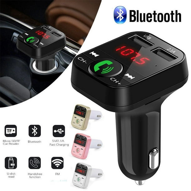 Cheap USB Car Bluetooth 5.1 Adapter FM Transmitter Music Player Receiver  Handsfree Call USB Power Car Kit Auto Wireless Audio For Car Fm Radio