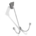 thumbnail image 5 of Home Basics Chrome Hook Over The Door Hanger Hardware Hooks, 2 Pack, 5 of 6