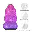 thumbnail image 4 of Daiia Pink Purple Glitter Printed Car Seat Cover - Waterproof & Sweatproof - Universal Fit, Machine Washable, Non-Slip - Seat Protector for Car, Truck, SUV, Van (1 Pack), 4 of 5