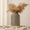 202-grey, variant on 103-blue Ceramic Flower Vase 13.98 Inch Tall Rustic Textured Home Decor Vase