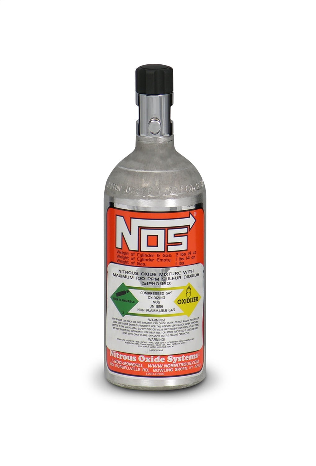 NOS/Nitrous Oxide System 14705NOS Nitrous Oxide Bottle