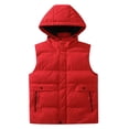 thumbnail image 1 of LOVZFMLL Vestes pour Hommes Mode Sans Manches à Capuche Décontractée, 1 of 5