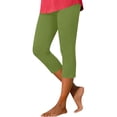 thumbnail image 2 of Noric Women's High Waisted Capri Leggings Skinny Fit Stretchy Workout Pants for Yoga Running Summer Activewear, 2 of 7