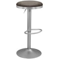 thumbnail image 2 of Meridian Furniture Brody Grey Velvet Adjustable Stool, 2 of 7
