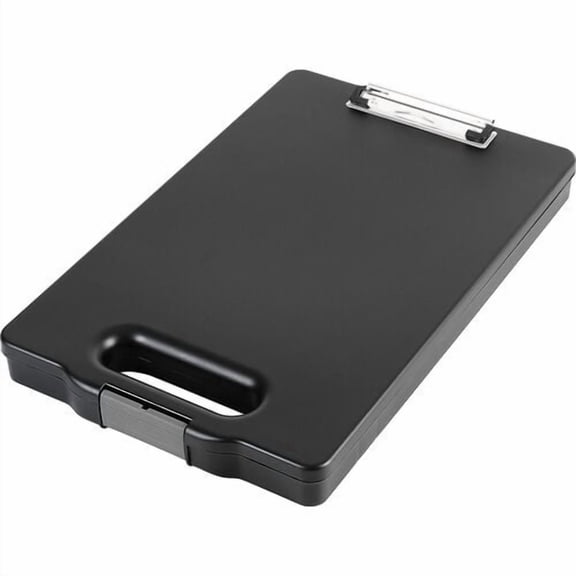 Business Source Storage Clipboard - Storage for 200 Sheet - Black | 2-Pack (2 Total)