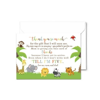 Airplane Baby Shower Thank You Cards and Envelopes (25 Pack) Boys Notecards  Stationery Set 4x6 - Paper Clever Party 