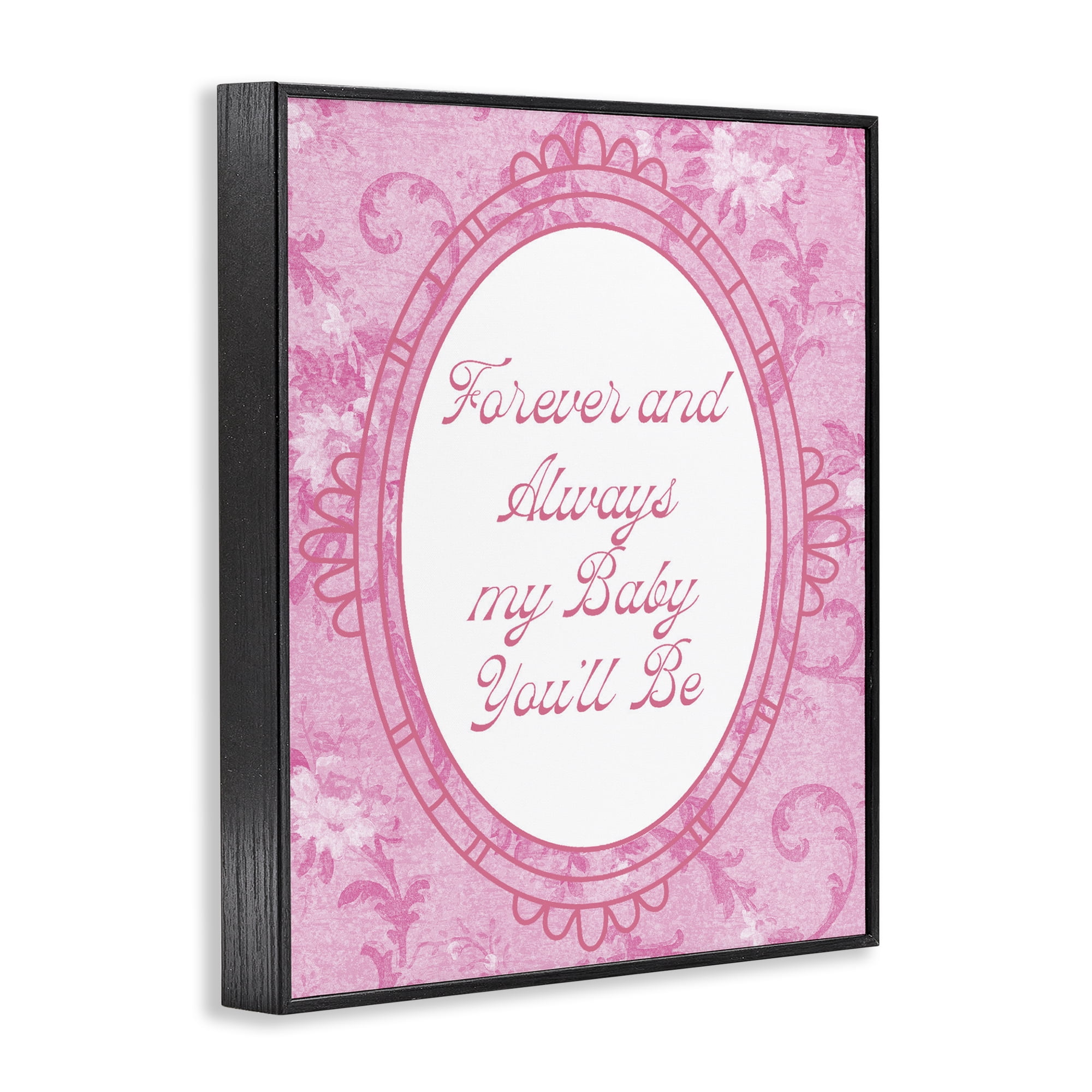 Stupell Industries Forever & Always My Baby Black Framed Giclee Art, design by Lil' Rue