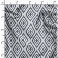 thumbnail image 2 of Soimoi Gray Fabric - By the Yard - 42 Inch Wide - Ikat Geometric Print Fabric - Ethnic and Bohemian Patterns for Trendy Projects Printed Fabric, 2 of 6