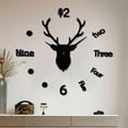 thumbnail image 1 of Dvkptbk Clocks Frameless DIY Wall Mute Clock Mirror Surface Sticker Home Office Decor 80x80 Home Decor on Clearance, 1 of 7