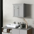 thumbnail image 2 of kleankin Bathroom Wall Cabinet Medicine Cabinet with Shelves, 2 of 10