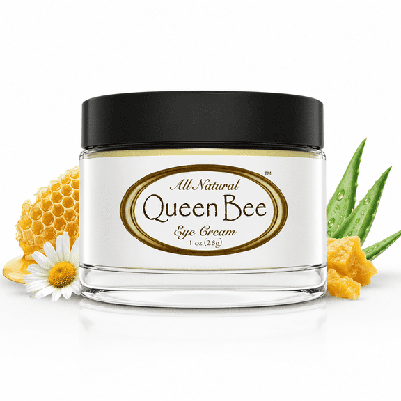 Queen Bee Eye Cream for Dark Circles with Vitamin K, Coconut Oil | All Natural, Anti-Aging