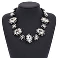 thumbnail image 2 of Amaiiu Lady Rhinestone Necklace Fashion Choker Statement Necklaces Jewelry Ornament Gifts Accessory for Nightclub Bar Party White, 2 of 7