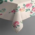 thumbnail image 3 of Pioneer Flower Floral Print Pattern Rectangle Tablecloth 60"x84",Waterproof Polyester Rectangle Table Cloth, Wipeable Spillproof Polyester Tablecloth for Dining, Camping, Indoor and Outdoor, 3 of 5