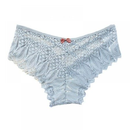 

Women s Hollow Lace See-through Seductive Low Waist G-String Ultra Comfort Soft Seamless Panties(1-Packs)