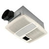 QTX Series Very Quiet 110 CFM Ceiling Exhaust Bath Fan with Light and Heater