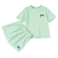 thumbnail image 2 of Tiijoy Girls Summer 2 Piece Outfits Loose Short Sleeve T Shirt Shorts Set, Sizes 13-14, 2 of 7