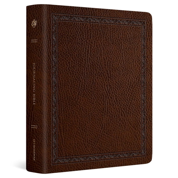 ESV Journaling Bible (Bonded Leather, Mocha, Threshold Design), (Hardcover)