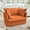 Orange, variant on Oversized Accent Chair Slipcover Armchair, Modern Single Deep Seat Comfy Sofa Chair with Back Cushion and 2 Toss Pillows for Living Room, Office, Apartment(Chenille, Blue)