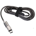 thumbnail image 2 of 2X 4 Digital Universal Lock USB Laptop Security Cable Lock for Computer,2 x Laptop lock,Silver, 2 of 6