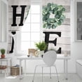 thumbnail image 5 of Fsddascl Eucalyptus Leaves Blackout Curtains for Bedroom/Living Room, Thermal Insulated Kitchen Curtains, Rustic Botanical Plants Text Wood Grain Grommet Darkening Window Treatment Drapes 42"x63"x2, 5 of 6